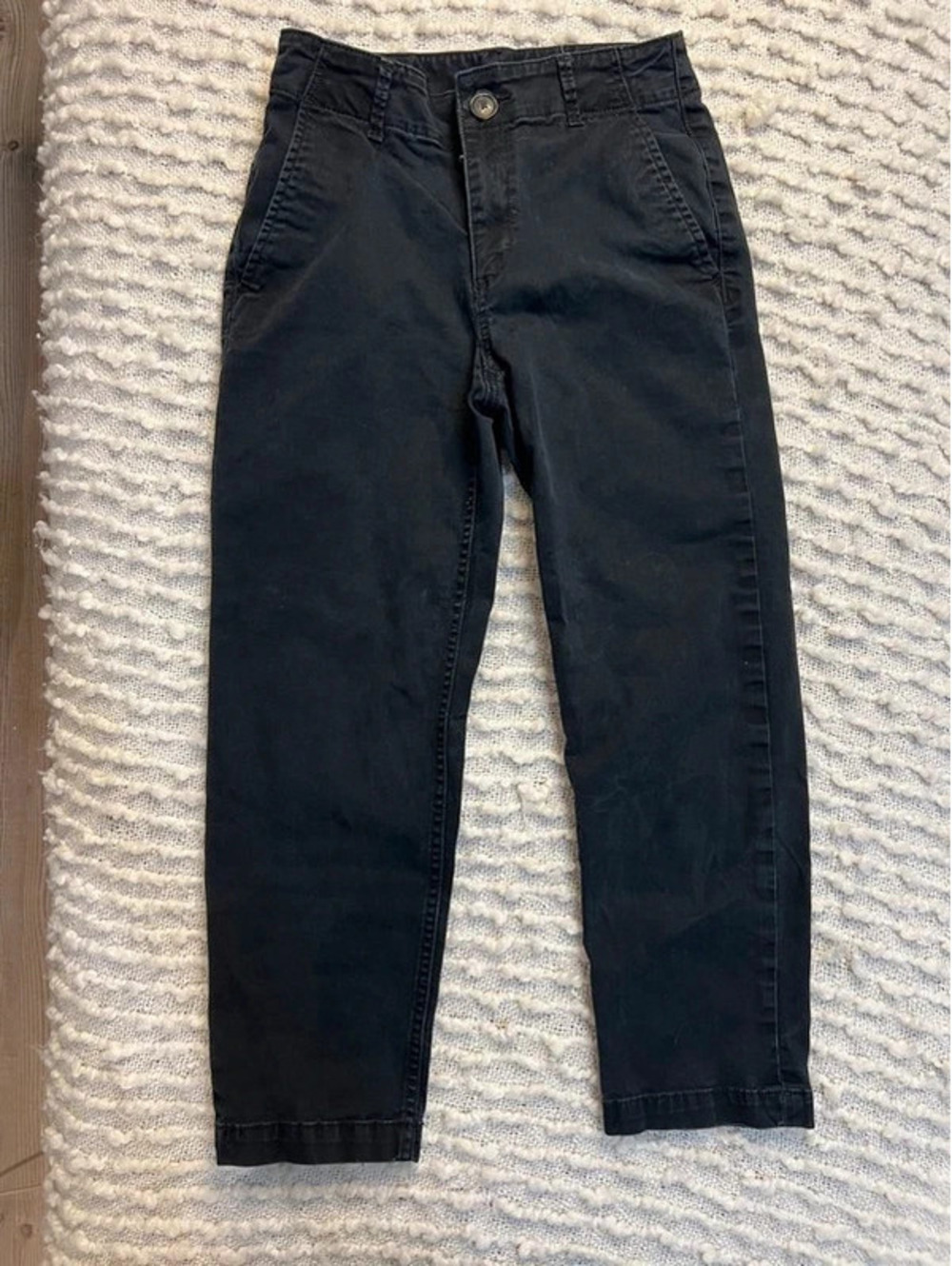 LOFT The Perfect Straight Black Ankle Pants Women’s